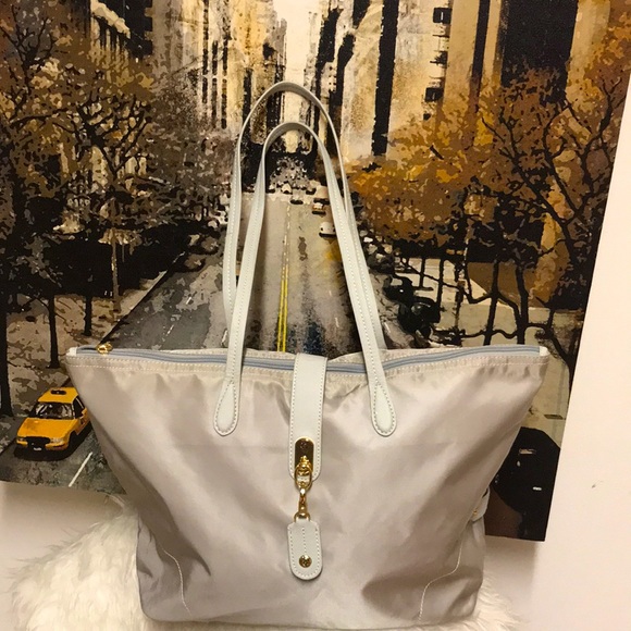 jpk paris Handbags - JPK Paris-The Lovesac Gray Nylon and Leather Tote